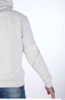 Dio arm casual dressed sleeve upper body white hoodie 0005.jpg